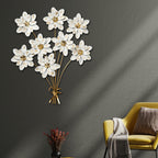 Echo of Blossoms Metal Wall Decor for Home & item for Wall Decoration