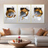 Contemporary Baroque Framed Canvas Print - Set of 3