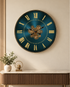 Classic Aura Luxury Designer Silent Movement Wall Clocks for the Home With Moving Gear Mechanism Buy Wall Clock Online (Steel Body)