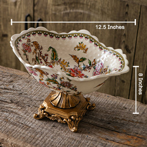 Majestic Floral Centerpiece Bowl & Item for Home Decoration
