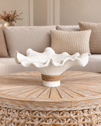 Seashell Wave Decorative Bowl & Item for Home Deocoration - White