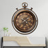 Infinity Hours Luxury Designer Wall Clocks for the Home With Moving Gear Mechanism Buy Wall Clock Online (Steel Body)
