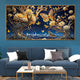Floral Night Fantasy Crystal Glass Painting & Wall Decoration Items