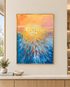 Ocean Reverie Handmade Paintings for Home & Wall Decoration Item (With Outer Floater Frame) (47x35.5 Inches)