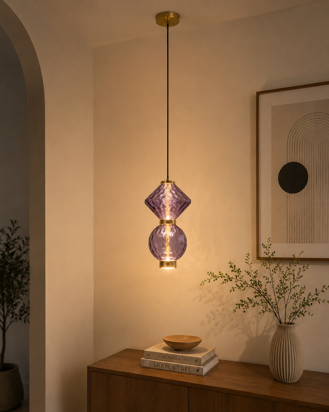 Radiant Gem Pendant Light For Living Room & Home Decoration item