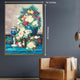 Rose Garden Glow Hand Wall Decor Paintings for Home (With outer Floater Frame) (34x45.5 Inches)