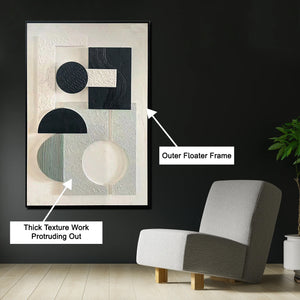 Geometric Dreamscape Modern Wall Art ( 32 x 47 Inches )
