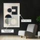 Geometric Dreamscape Modern Wall Art ( 32 x 47 Inches )