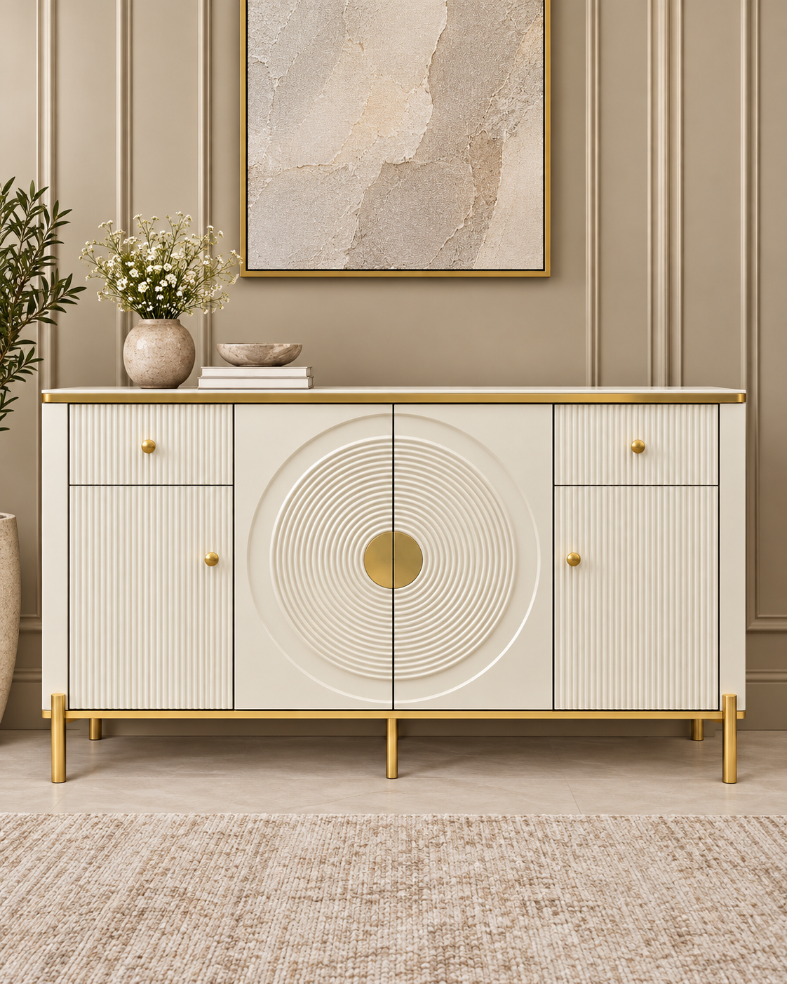Orbit Grande Storage Cabinet and Console Table For Home & Crockery Storage Cabinet / Crockery Unit
