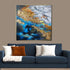 Whispers of the Nebulous Sky Handpainted Wall Painting (With outer Floater Frame)