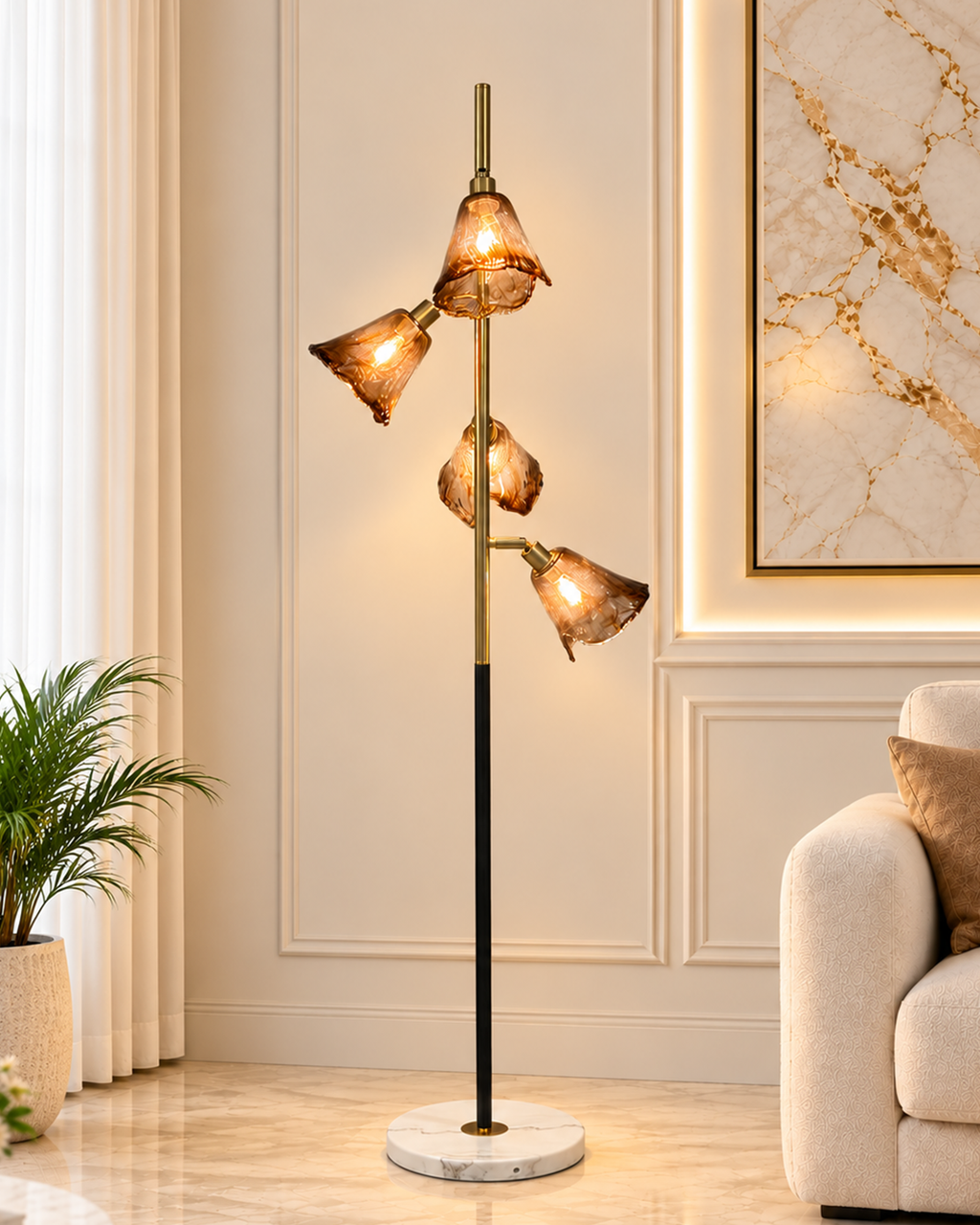 Bellavine Aura Floor Lamp & Home Decoration Items