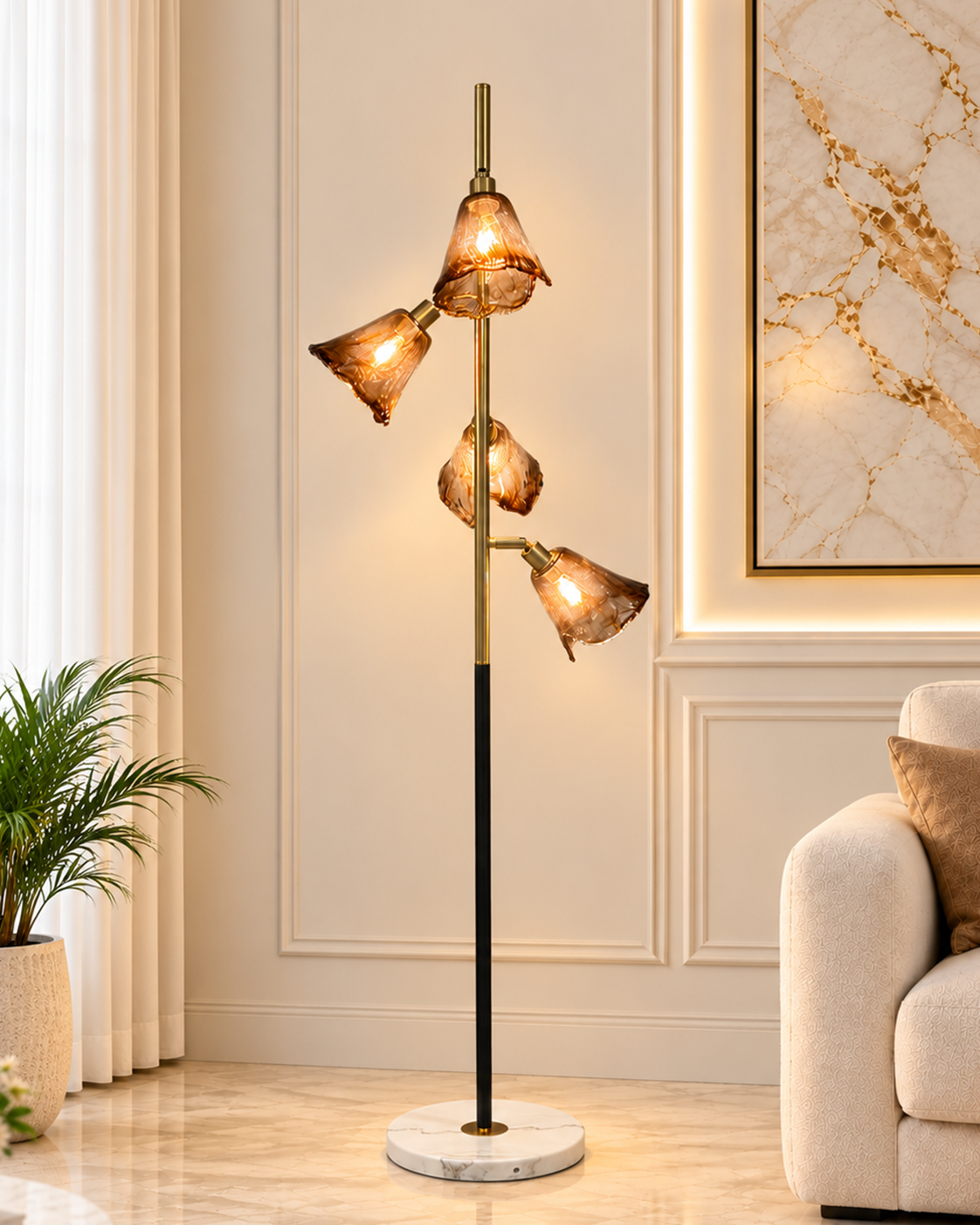 Bellavine Aura Floor Lamp & Home Decoration Items