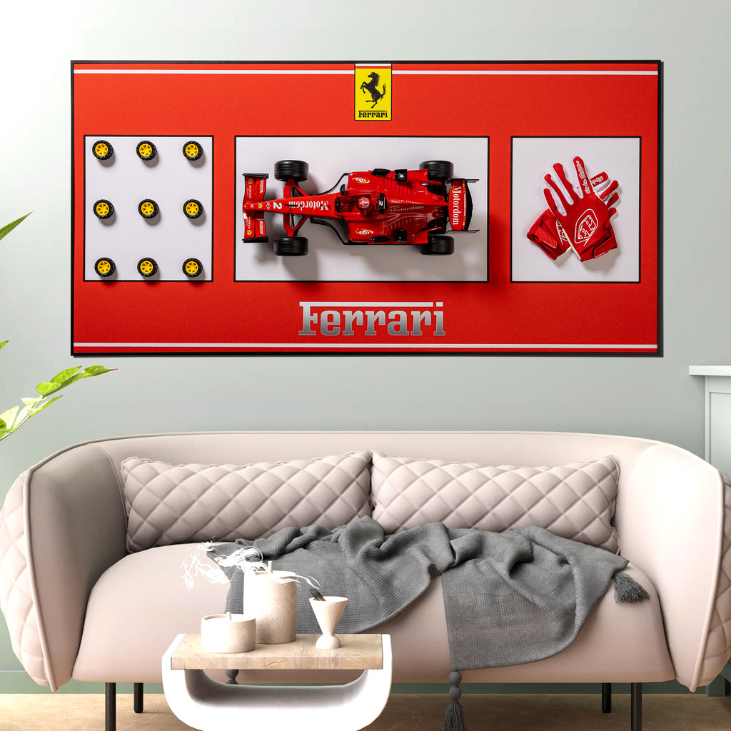 Ferrari Speed Pop Art Shadow Box Wall Decoration Piece
