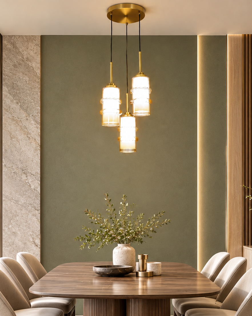 Radiant Cylinder Hanging Light for Home & Item for Home Decoration