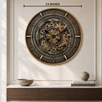 Maison Hour Luxury Designer Silent Movement Wall Clocks for the Home With Moving Gear Mechanism Buy Wall Clock Online (Steel Body)