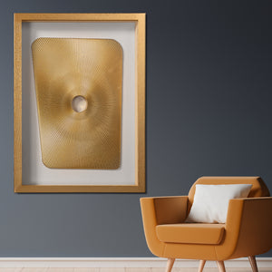 Modern Sunburst Abstract Shadow Box for Wall Decoration