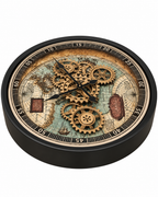 Timeless Tradition Luxury Designer Wall Clock For Living Room With Moving Gear Mechanism Buy Wall Clock Online - Medium (Steel Body)