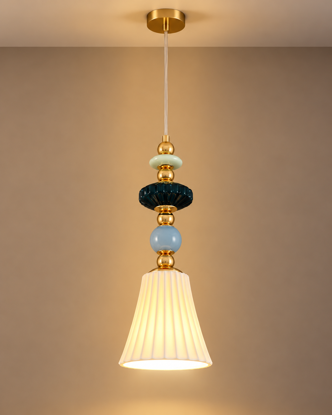 Soravina Pendant Light For Home & Item for Home Decoration - Green & Blue