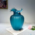 Aqua Wave Glow Handblown Glass Vase & Decorative showpiece