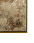 Blessings of Ganesha by PERRY MILOU 100% Hand Wall Painting For Home (With Outer Floater Frame frame) ( 35.5 x 47 Inches )