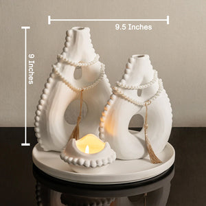 Radiance Pearl  Vase & Candle Stand & Item for Home Decoratioin