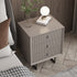 Classic Elegance Three-Drawer Cabinet & Bed Side Table (Gray)