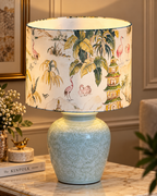 Eastern Paradise Designer Table Lamps for Living Room - Green