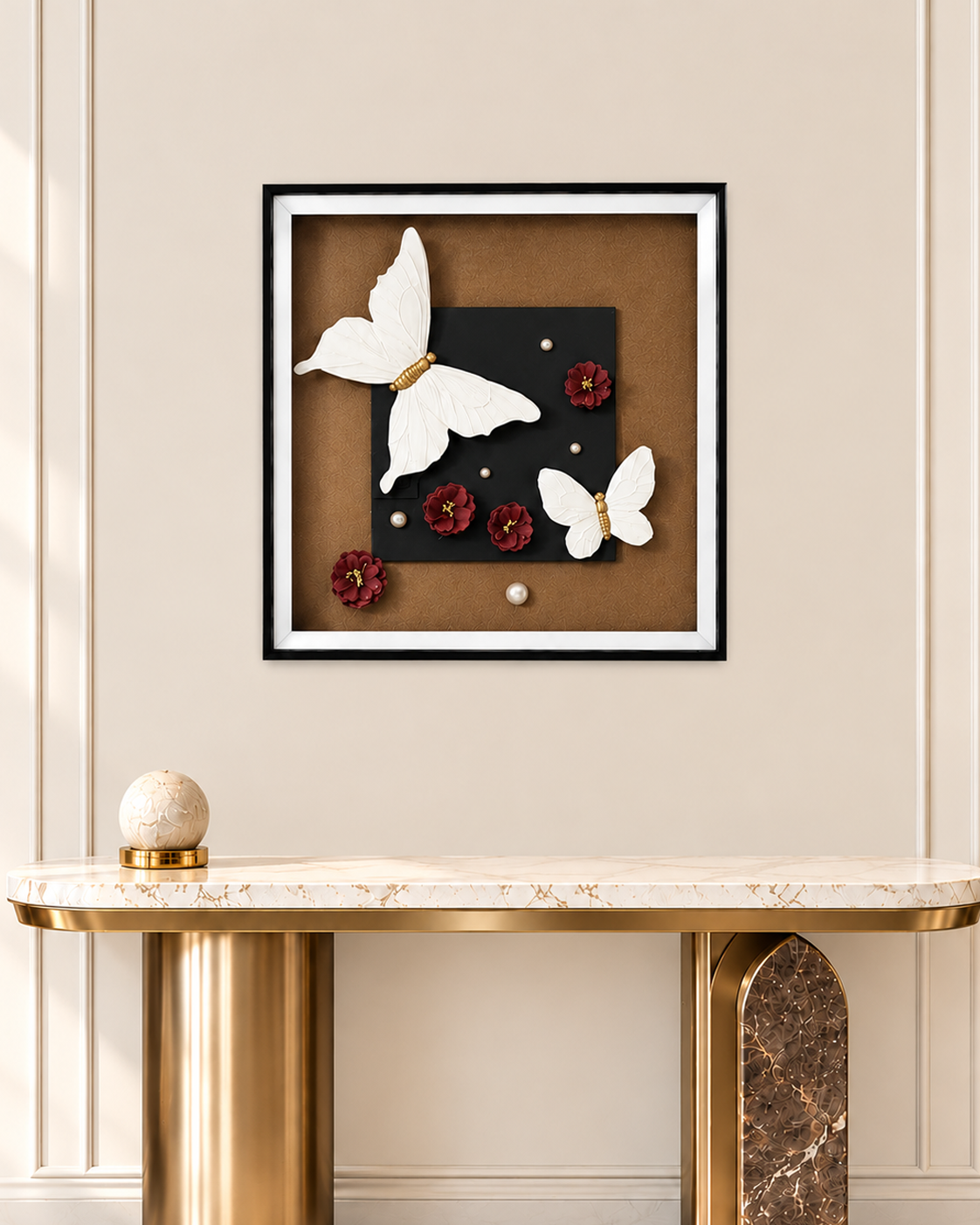 Butterfly Blossom Shadow Box and Wall decoration item