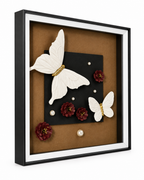 Butterfly Blossom Shadow Box and Wall decoration item