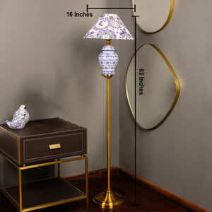 Velora Luxe Blue Heritage Standing lamp