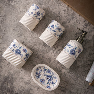 Heritage Botanica ceramic bathroom accessory set
