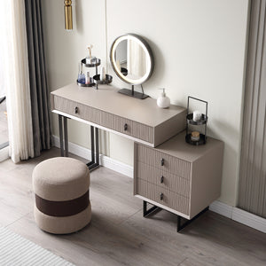 Urban Elegance Makeup Dressing Table & Vanity Set (Gray)