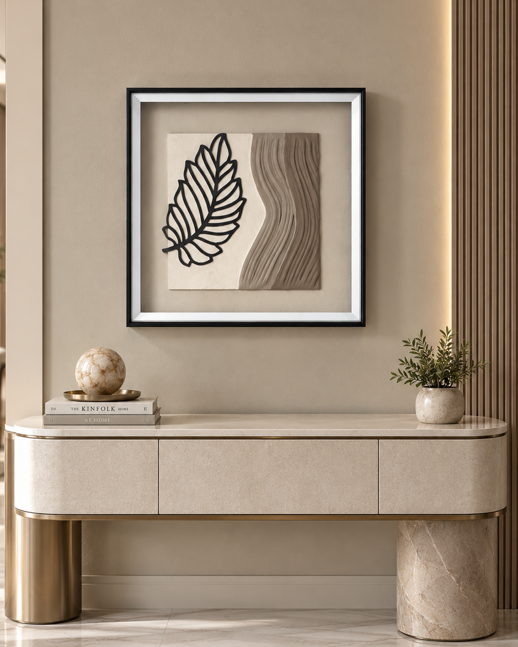 Waves of Nature Shadow Box for Wall Decoration & Wall Art