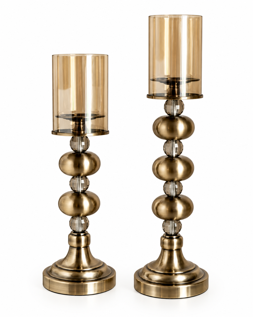 Royal Elegance Candle Stand For Home & Item for Home Decoration - Set of 2