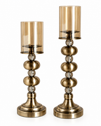 Royal Elegance Candle Stand For Home & Item for Home Decoration - Set of 2