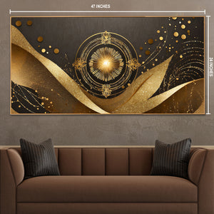 Cosmic Mandala Radiance Canvas Painting For Home
