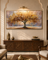 Golden Tree of Eternal Beauty Crystal Glass Painting & Wall Decoration Items