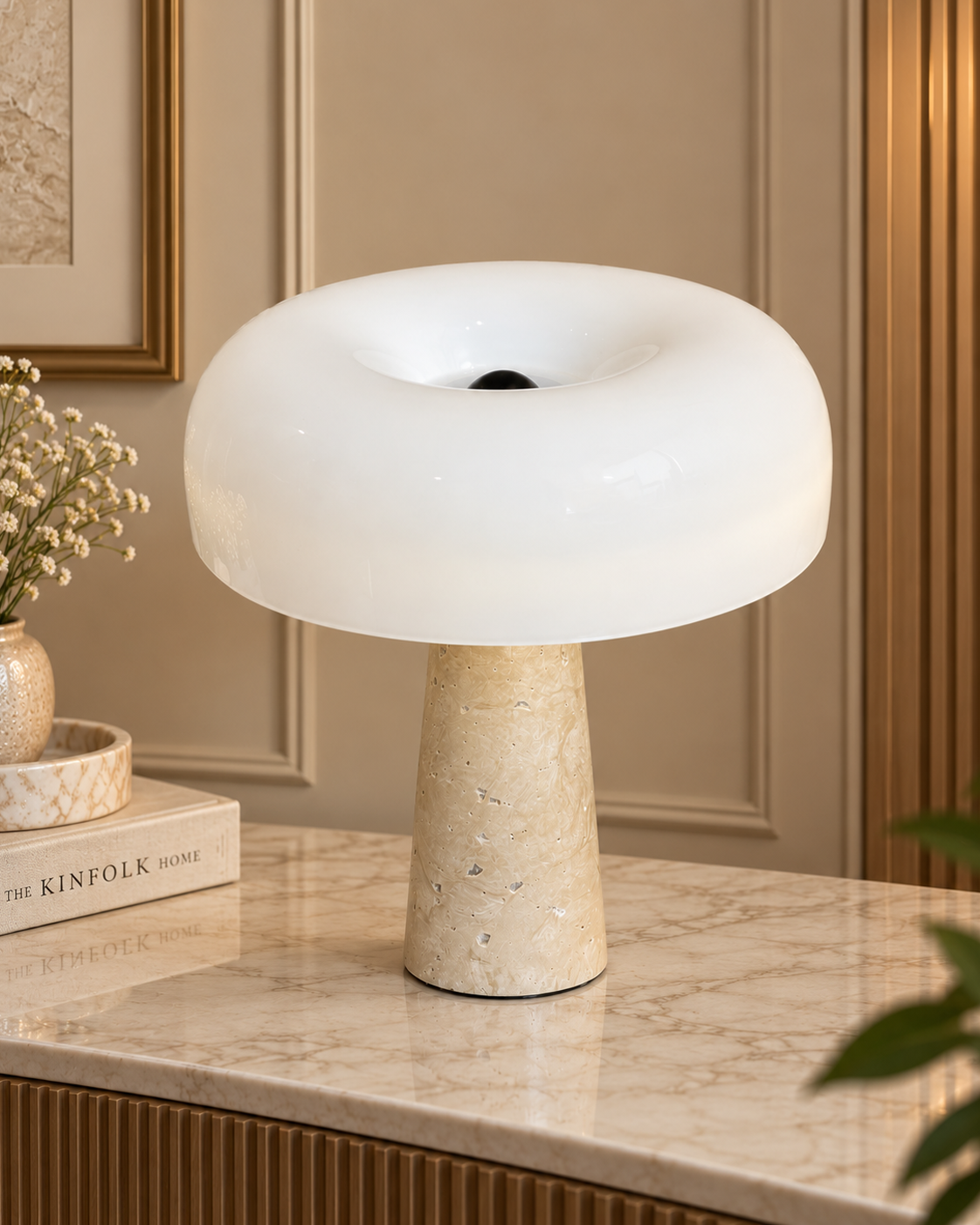 Nova Dome Designer Table Lamp for Home & Home Decoration Items  - Big (Italian Designer Collection)