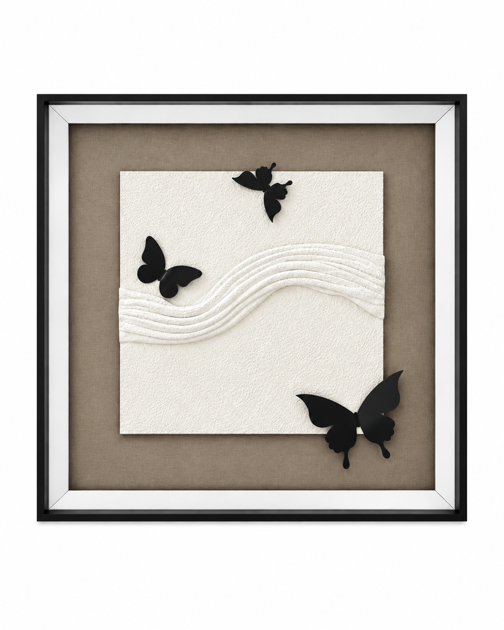 Flight of Butterflies Shadow Box for Wall Decoration & Wall Art
