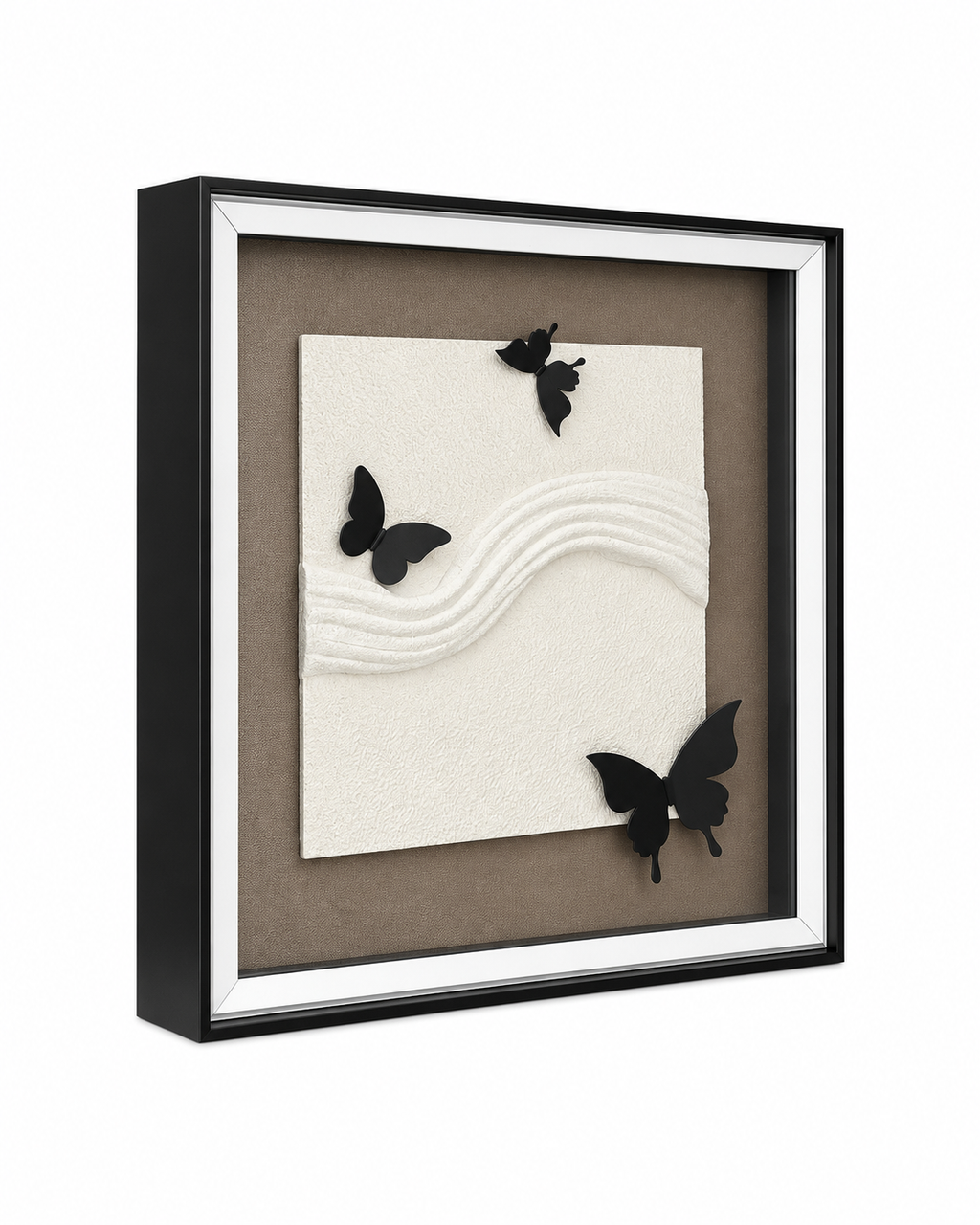 Flight of Butterflies & Butterfly Journey Shadow Box for Wall Decoration & Wall Art - Set of 2