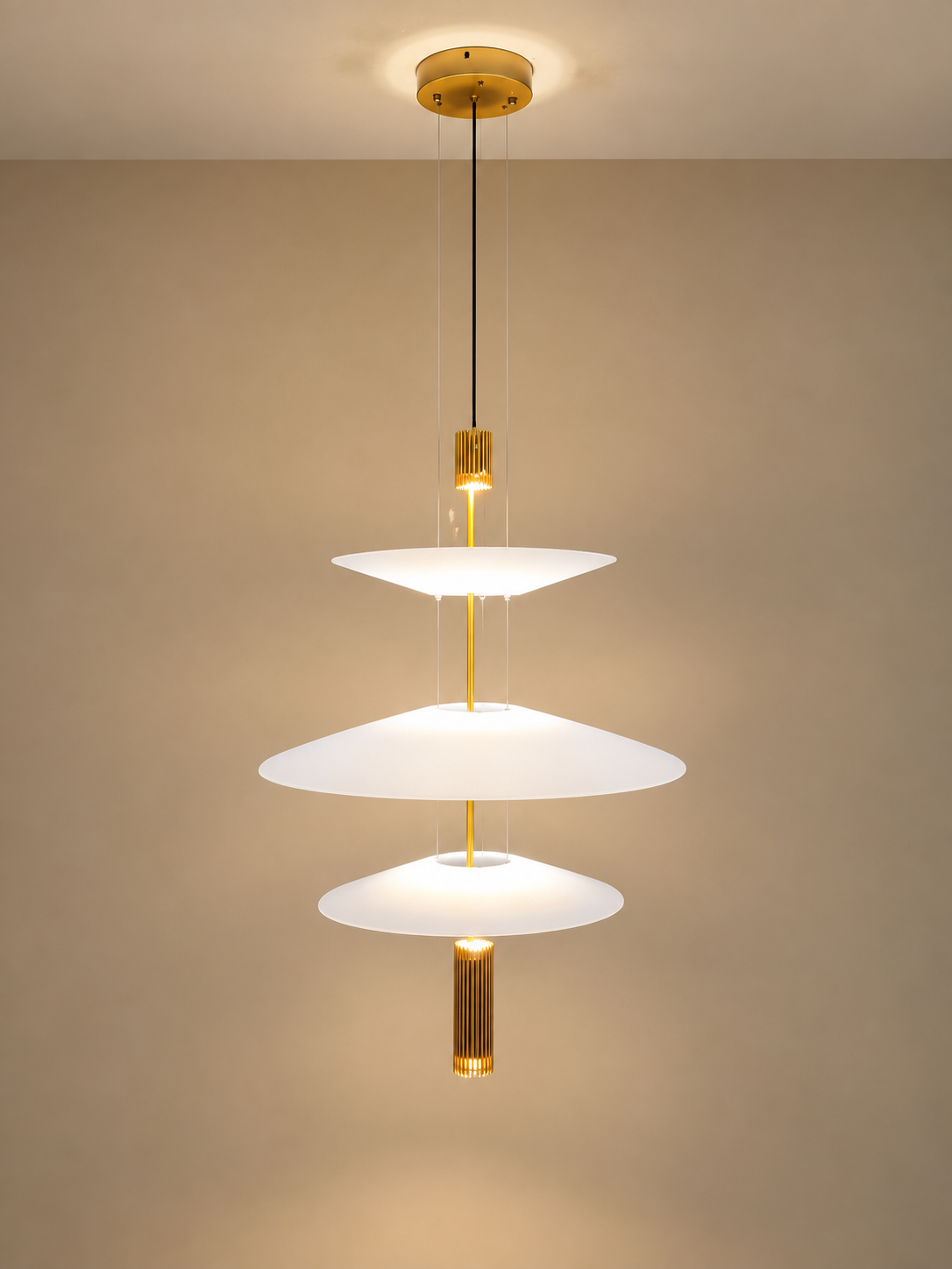 Lumivera Ceiling Light For Home & Home Decoration Item - Gold (Italian Designer Collection)