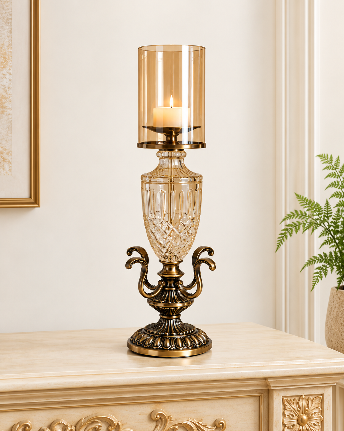 Vintage Opulence Candle Stand For Home & Item for Home Decoration