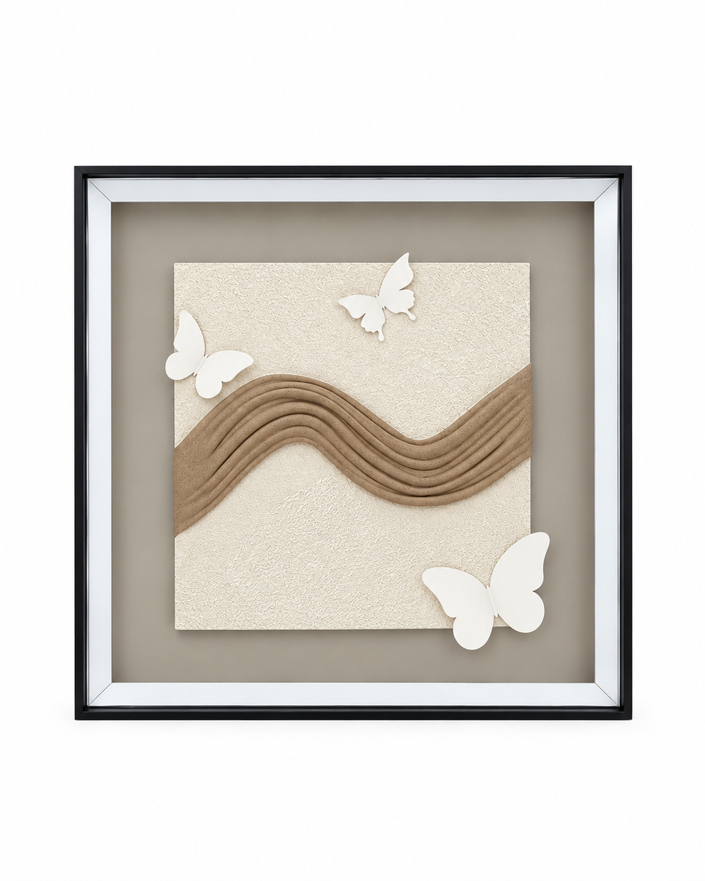 Flight of Butterflies & Butterfly Journey Shadow Box for Wall Decoration & Wall Art - Set of 2
