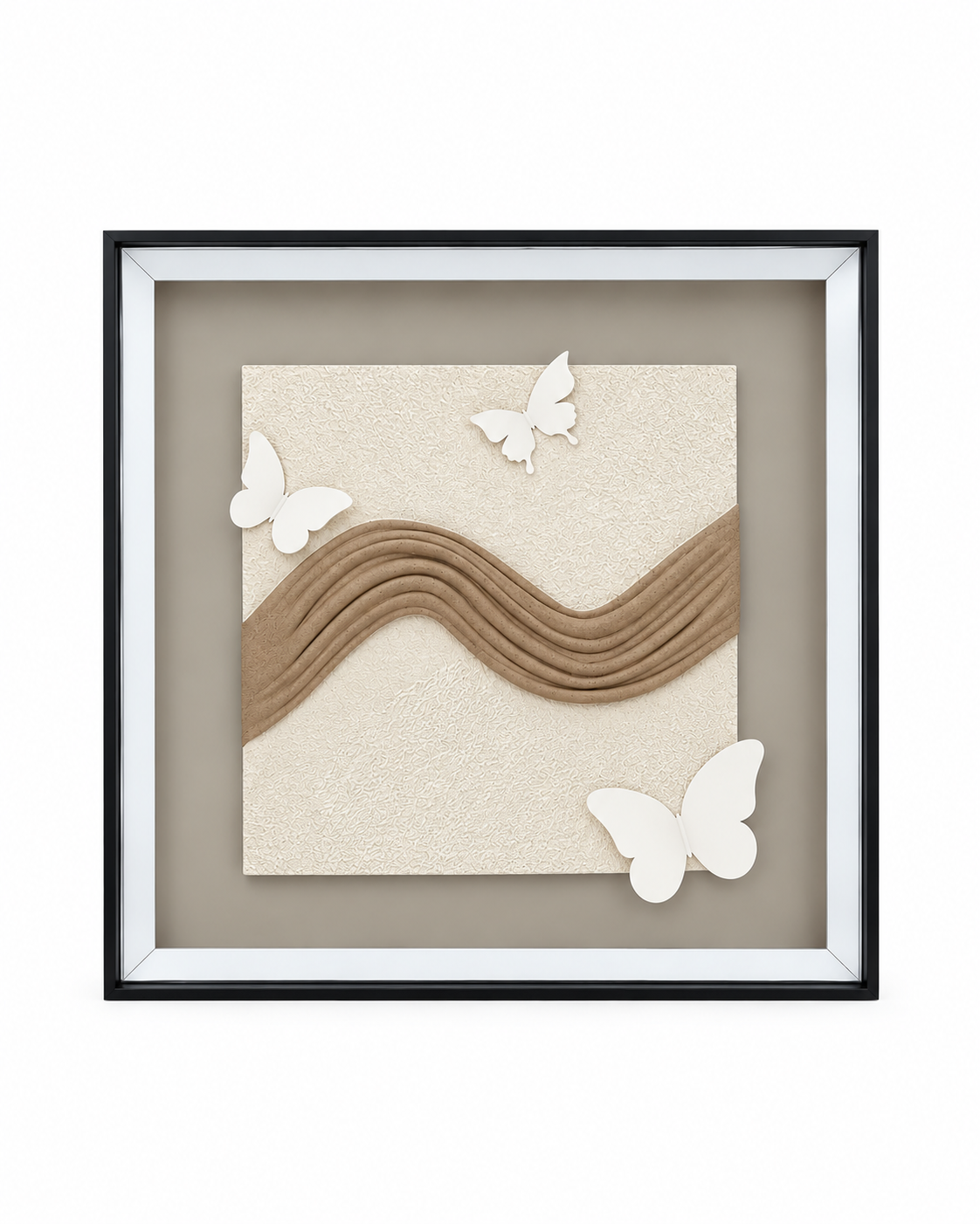 Flight of Butterflies & Butterfly Journey Shadow Box for Wall Decoration & Wall Art - Set of 2