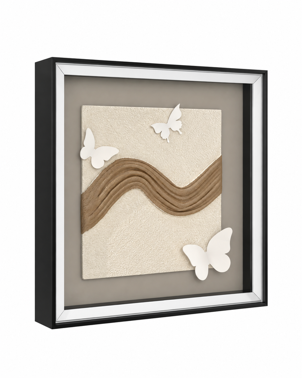 Flight of Butterflies & Butterfly Journey Shadow Box for Wall Decoration & Wall Art - Set of 2