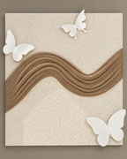 Flight of Butterflies & Butterfly Journey Shadow Box for Wall Decoration & Wall Art - Set of 2