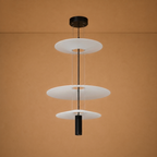 Lumivera Ceiling Light For Home & Home Decoration Item - Black (Italian Designer Collection)