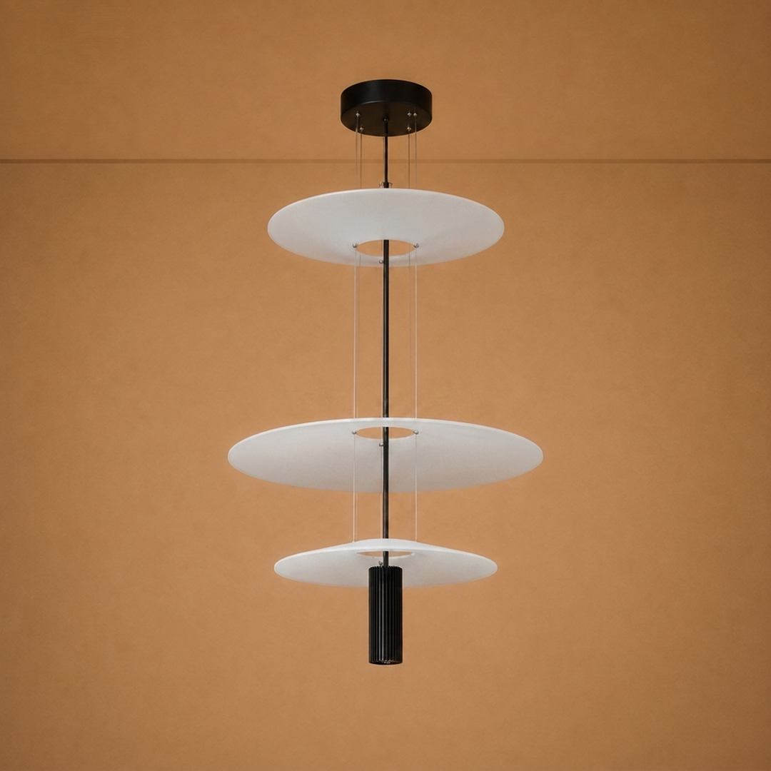 Lumivera Ceiling Light For Home & Home Decoration Item - Black (Italian Designer Collection)