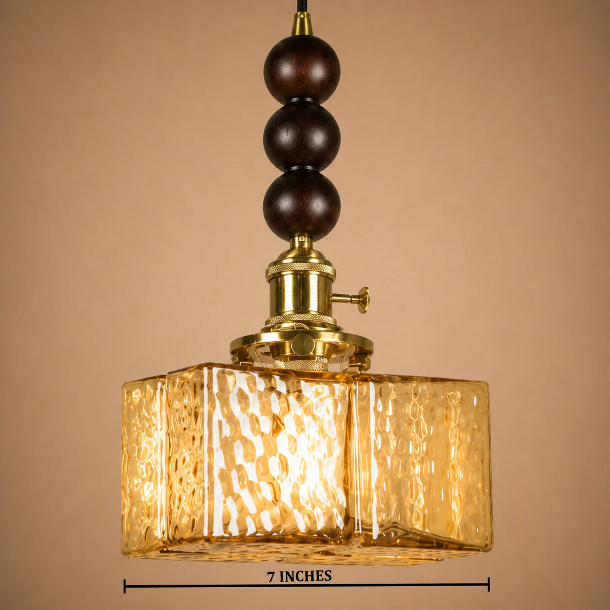 River Stone Pendant Light For Home  & Item  for Home Decoration - Amber