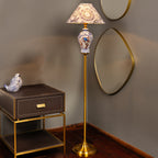 Timeless Blue Porcelain Standing lamp (Blue Pottery)